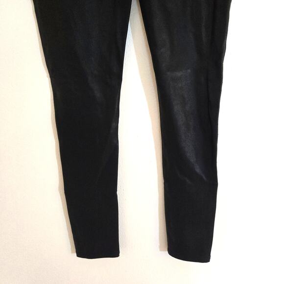 Spanx Faux Leather High-Waisted Leggings Black Size Large - Picture 5 of 8